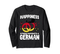Funny German Spouse Germany Marriage German Wife Husband Long Sleeve T-Shirt