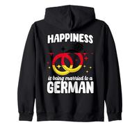 Funny German Spouse Germany Marriage German Wife Husband Zip Hoodie