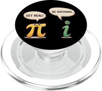 Funny Get Real Be Rational Pi Day Math Teacher Nerd Gifts PopSockets PopGrip for MagSafe