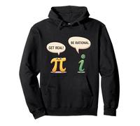 Funny Get Real Be Rational Pi Day Math Teacher Nerd Gifts Pullover Hoodie