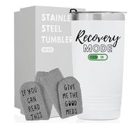 Funny Get Well Soon Gifts for Women, Men, 20oz Hospital Mug, Surgery Recovery Gifts for Chemo Patients, Comes With Socks Saying If You Can Read This, Bring Me