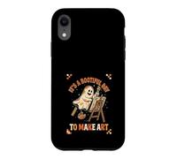 Funny Ghost Artist Its A Bootiful Day To Make Art Halloween Case for iPhone XR