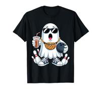 Funny Ghost Bowling Boo Coffee Halloween Mens Womens Kids T-Shirt