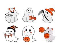 Funny Ghost Enamel Pins Set-Enamel Pins for Backpacks Cute Pins for Jackets Enamel Pin Set for Bookbags Lapel Pin