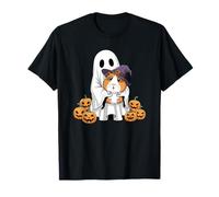 Funny Ghost Guinea Pig Pumpkin Halloween Kids Mens Womens T-Shirt