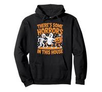 Funny Ghost Halloween Horrors In This House Pullover Hoodie