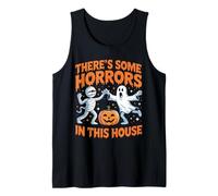 Funny Ghost Halloween Horrors in This House Tank Top