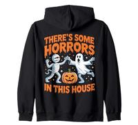 Funny Ghost Halloween Horrors In This House Zip Hoodie