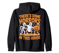 Funny Ghost Halloween Horrors In This House Zip Hoodie