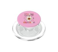 Funny Ghost Holding Pumpkin Halloween Groovy Spooky Season PopSockets PopGrip for MagSafe