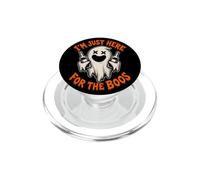 Funny Ghost I'm Just Here For Boos Halloween Drink PopSockets PopGrip for MagSafe