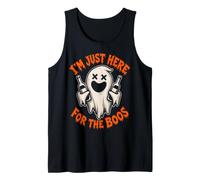 Funny Ghost I'm Just Here for Boos Halloween Drink Tank Top