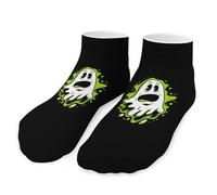 Funny Ghost Men's Ankle Low Socks 1 Pair No Show Sock Low-Cut Athletic Socks for Women
