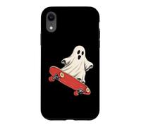 Funny Ghost On A Skateboard Skateboarding Case for iPhone XR