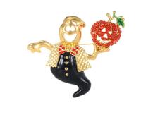 Funny Ghost Pumpkin Witch Cat Brooch Pin Happy Halloween Badges Demon Pumpkin Spirit Lapel Pin Jewelry for Clothes Hats Bags Decors, Zinc, no gemstone