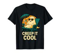 Funny Ghost Summer Ghoul Halloween Summerween Creep it Cool T-Shirt
