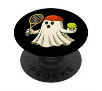 Funny Ghost Tennis Player Halloween Tennis Trainer Coach PopSockets Adhesive PopGrip