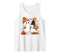 Funny Ghost Walking Capybara Ghost Halloween Spooky Animal Tank Top