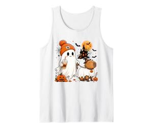 Funny Ghost Walking Capybara Ghost Halloween Spooky Animal Tank Top