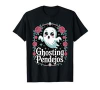 Funny Ghosting Pendejos Roses Design T-Shirt