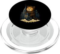 Funny Giant Cat in City Cute Monster Kitty Graphic PopSockets PopGrip for MagSafe