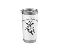 Funny Giddy Goat Vintage Joyful Leaping Goat Stainless Steel Insulated Tumbler