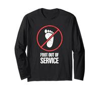 Funny Gift For A Foot Fracture / Broken Foot T-Shirt Long Sleeve T-Shirt