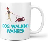 Funny Gift for Dog Walking Wanker Present Gifts Mug for Him Her