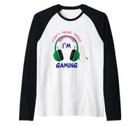 Funny Gift For Gamers Can't Hear You I'm Gaming For Kids Raglan Baseball Tee