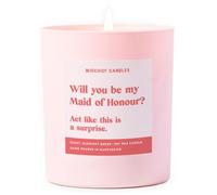 Funny Gift Wedding Gifts for Married Couple Scented Soy Wax Pink Candle (Be My Maid of Honour Act Surprised)
