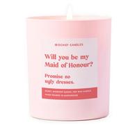Funny Gift Wedding Gifts for Married Couple Scented Soy Wax Pink Candle (Be My Maid of Honour No Ugly Dresses)