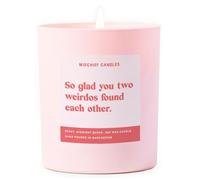 Funny Gift Wedding Gifts for Married Couple Scented Soy Wax Pink Candle (Two Weirdos Found Each Other)