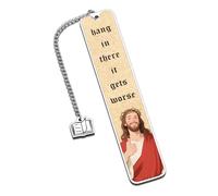 Funny Gifts Bookmark for Book Lovers Women Men, Funny Jesus Bookmark, Stocking Stuffer Gag Gift for Female Friends Reader Birthday Christmas Gift for Adults Teen Boys Girl Gifts for Him Her