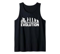 Funny Gifts for Cyclists Men Women - Human Cycling Evolution Tank Top