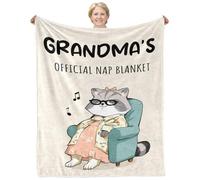 Funny Gifts for Grandma, Grandma Birthday Gifts, Gift for Grandmas from Granddaughter Grandson, Super Soft Flannel Throw Blanket 60"×50"