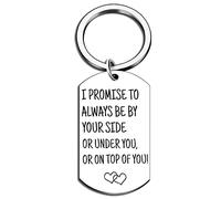 Funny Gifts for Her Him Romantic Gifts for Boyfriend Husband Hubby Couples Keychain for Women Men Valentines Day Anniversary Sweet Day Gift Ideas Romantic Stuff Items Sex Present for Couples Naughty,