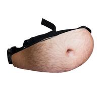 Funny Gifts for Men, Beer Belly Shape Waist Bag, Belly Shape Waist Bag, Dad Bag with Adjustable Belt, Novelty Gifts for Him (A)