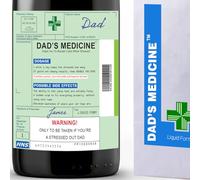 Funny Gifts for Men Dad Present Christmas Funny Christmas Dad Gifts from Daughter Dad Gifts from Son Xmas Dad Gift Ideas Wine Label & Bottle Bag Joke Prescription