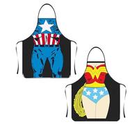 Funny Gifts for Men Women 2Pcs Novelty Funny Apron Personalised Apron for Kitchen Chef BBQ Baking Christmas Aprons for Couples Christmas Gifts Secret Santa Gifts for Christmas Birthday Anniversary