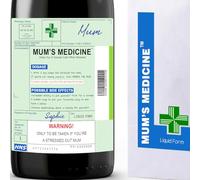 Funny Gifts for Women Mum Present Christmas Funny Christmas Mum Gifts from Daughter Mums Gifts from Son Xmas Mums Gift Ideas Wine Label & Bottle Bag Joke Prescription