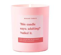 Funny Gifts Funny Gift Idea for Her Scented Pink Soy Wax Candle (Adulting Nailed It)