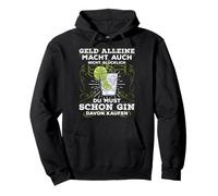 Funny Gin Tonic Lover Gift Gin Makes Happy Pullover Hoodie