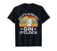Funny Gin Tonic Saying Oh It's Gin O'Clock T-Shirt