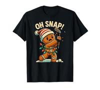 Funny Gingerbread Man with Broken Golf Club and Lights T-Shirt
