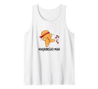 Funny Gingerbread Ninjabread Man, Sweet Cookie Baking Lovers Tank Top