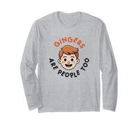 Funny Gingers are People Too Ginger Redhead Proud Long Sleeve T-Shirt