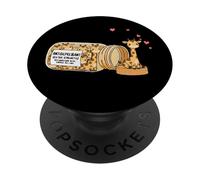 Funny Giraffe Anti Depressant Zoo Boys Girls Kids PopSockets Adhesive PopGrip