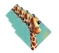Funny Giraffe Art Car Air Fresheners Cards 4 Pcs Hanging Fragrance Scented Cards Long-Lasting Car Aromatherapy Tablets for Wardrobe Bathroom Car Interior Mirror Pendant Gifts