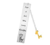 Funny Giraffe Bookmark Giraffe Lover Gift Just A Who Loves Giraffes Book Marks for Reading Women Christmas Stocking Stuffers Birthday Gifts Giraffes Themed Gifts for Book Lover Bookworm