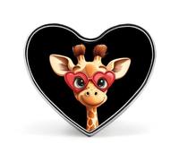 Funny Giraffe Heart Badge Funny Lapel Pins Personalized Button Brooch Pin for Clothing Bag Accessories